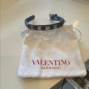 Authentic Valentino Garavani Light Blue Rockstud Bracelet